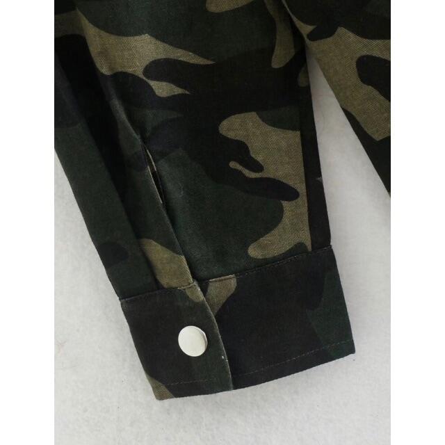 ZARA(ã¶ã©)ã®ð10ææ°äœð»6145â迷圩æ åºç¹ ã·ã£ã ãã©ãŠã¹  ã¬ãã£ãŒã¹ã®ãããã¹(ã·ã£ã/ãã©ãŠã¹(é·è¢/äžå))ã®åååç