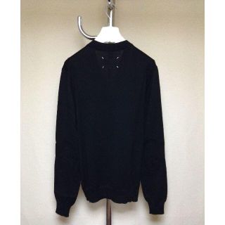 マルタンマルジェラ(Maison Martin Margiela)の新品 M マルジェラ 19aw エルボーパッチニット 黒 865(ニット/セーター)