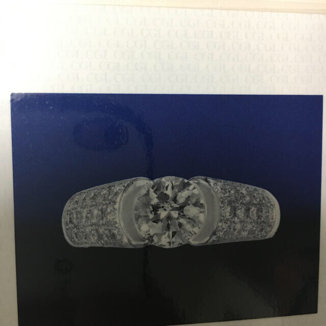 ダイヤリング鑑定書付 レディースのアクセサリー(リング(指輪))の商品写真
