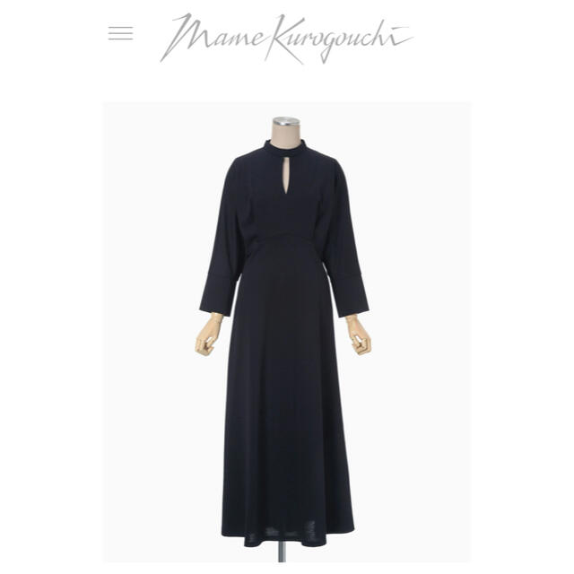 mame(マメ)の新品 Mame Kurogouchi マメCotton Jersey Dress レディースのワンピース(ロングワンピース/マキシワンピース)の商品写真