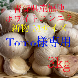 Tomo様専用 青森県産福地ホワイトニンニク Mサイズ3kg(野菜)