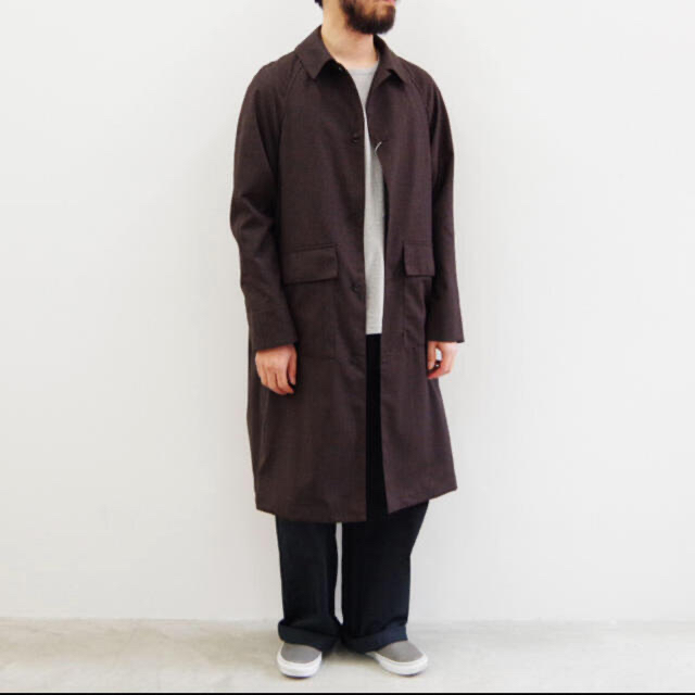 bunt / SW SOUTIEN COLLAR COAT / ブラウン - ステンカラーコート