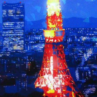 ☆ 吉岡浩太郎『東京タワー (インチサイズ)』クリスタルプリント・風景