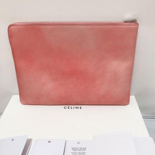 CELINE セリーヌクラッチバッグピンク系美品♪