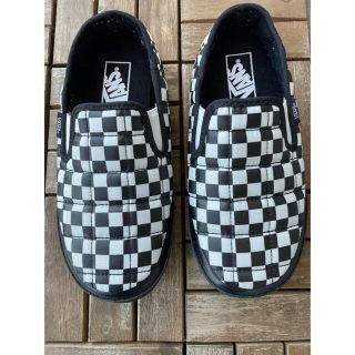 ヴァンズ(VANS)のVANS スリッポン スニーカー チェック  キルト 白黒 軽量(スニーカー)