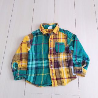 エフオーキッズ(F.O.KIDS)のF.O.KIDS 100センチ　チェック　シャツ(カーディガン)