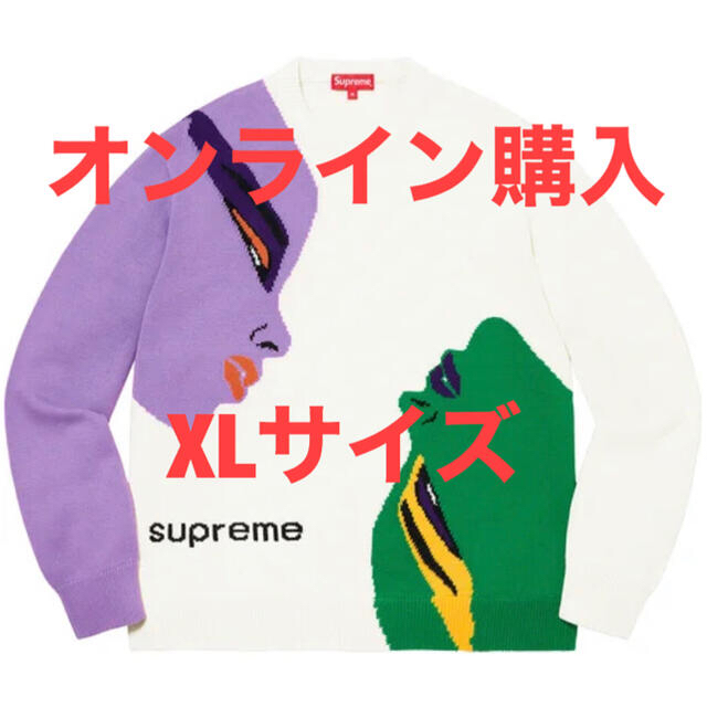 21aw supreme Faces Sweater