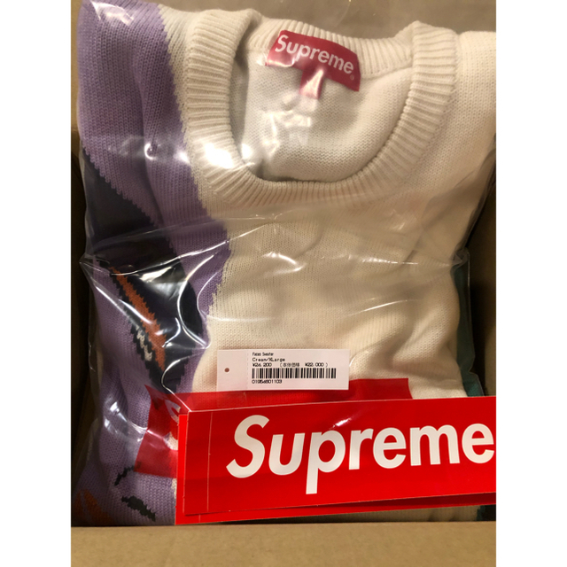 Supreme Faces Sweater White L