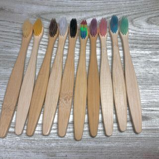 『箱無し』子供用竹歯ブラシ10本セット　Bamboo Toothbrush(歯ブラシ/デンタルフロス)