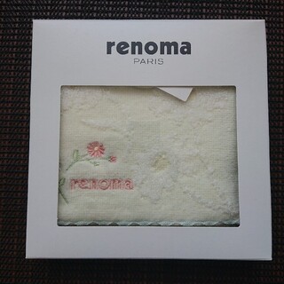 レノマ(RENOMA)のrenoma PARIS タオルハンカチーフ 綿100％(ハンカチ)