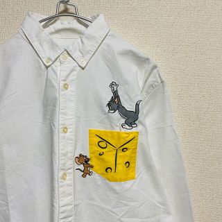 グラニフ(Design Tshirts Store graniph)の美品　graniph グラニフ ボタンダウンシャツ トムとジェリー(シャツ)