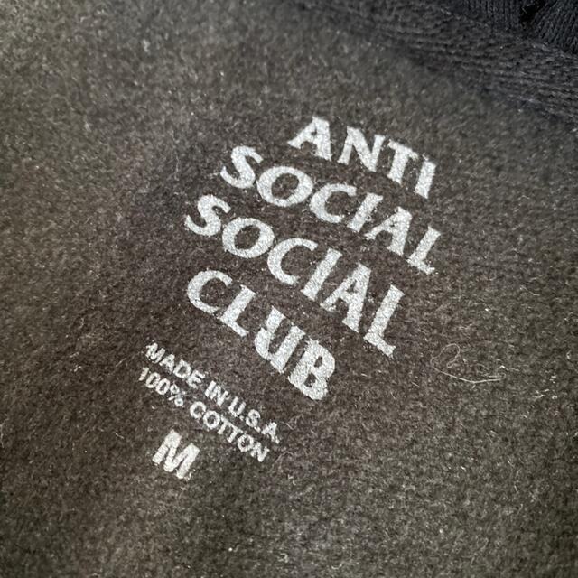 ANTI SOCIAL SOCIAL CLUB 黒パーカー【M】