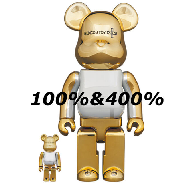 BE@RBRICK  GOLD CHROME Ver. 100％ & 400％BERBRICK