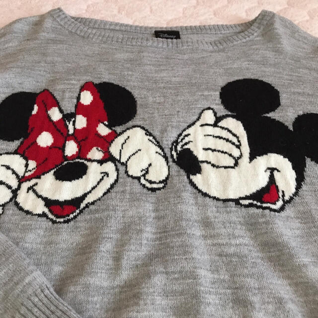 Disney(ディズニー)のGU ミッキー&ミニー　ニット レディースのトップス(ニット/セーター)の商品写真