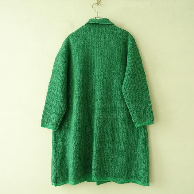 NATURAL LAUNDRY(ナチュラルランドリー)のNATURAL LAUNDRY/ ラムウールヘリンボーンコート レディースのジャケット/アウター(ロングコート)の商品写真