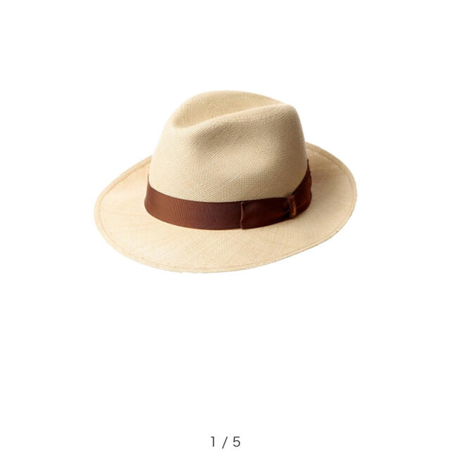 Borsalino(ボルサリーノ)のBorsalino パナマハット　ブラウン　ミドルブリム メンズの帽子(ハット)の商品写真