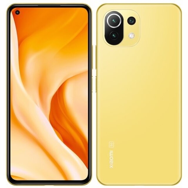 【新品未開封】 Mi 11 Lite 5G シトラスイエロースマートフォン/携帯電話