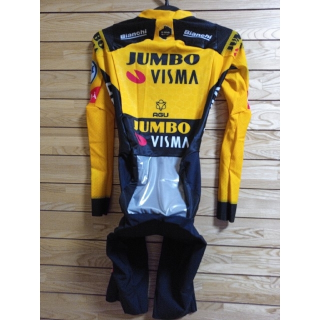 支給品　スキンスーツ　Jumbo visma　AGU　サイクルジャージ　ユンボ