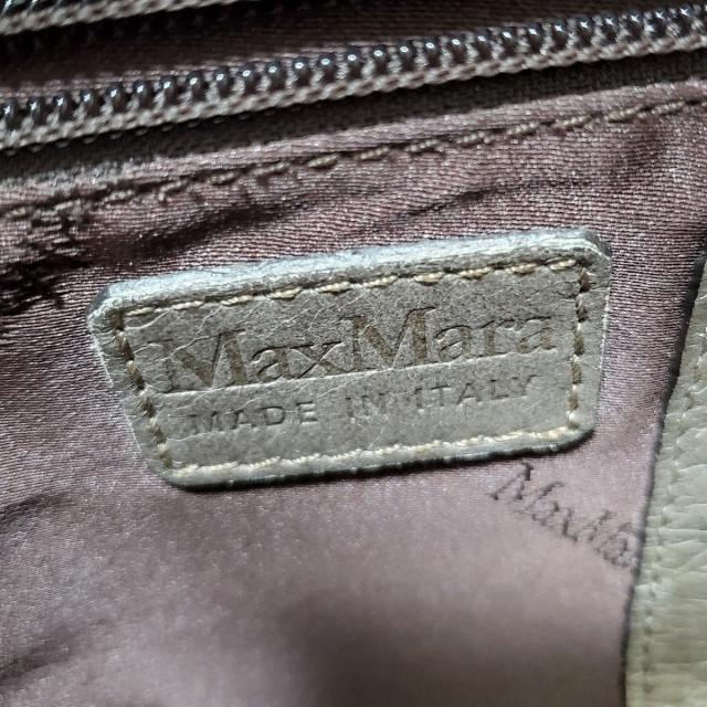 Max Mara(マックスマーラ)のマックスマーラ ハンドバッグ - カーキ レディースのバッグ(ハンドバッグ)の商品写真