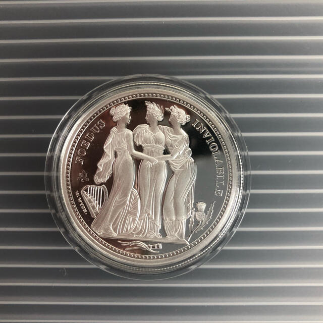 イギリス領セントヘレナ発行1オンスプルーフ銀貨 純銀 【☆超目玉