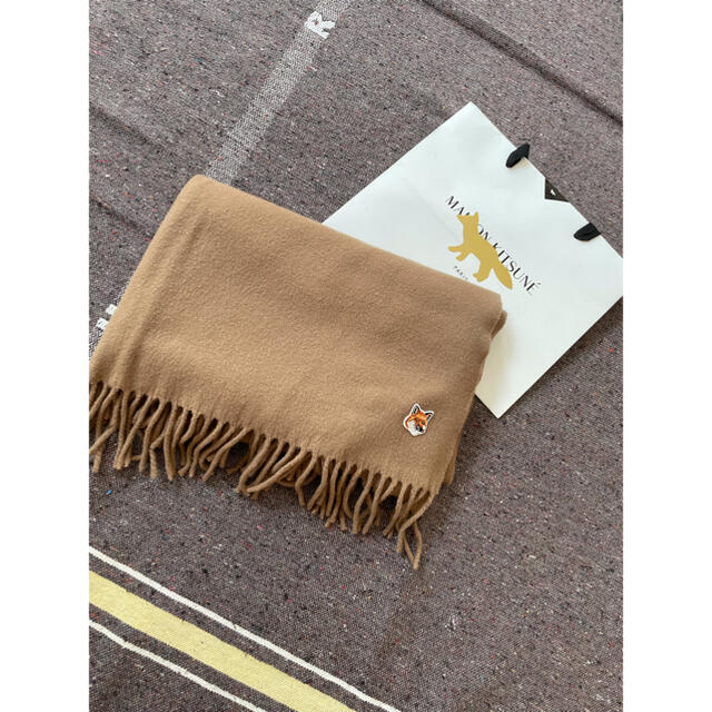 MAISON KITSUNE /small fox head wool ストール - ストール/パシュミナ