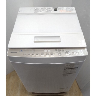 トウシバ(東芝)の洗濯機　東芝　ウルトラファインバブル洗浄　エコモード　大容量8キロ　布団も洗える(洗濯機)