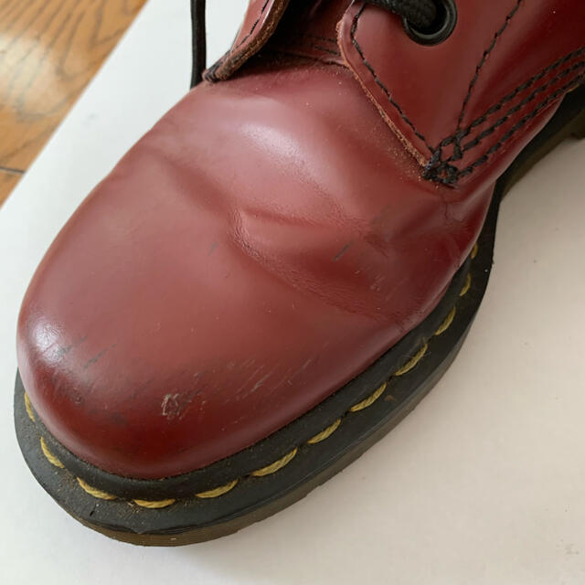 Dr.Martens(ドクターマーチン)のドクターマーチン チェリーレッド 10ホール UK4 レディースの靴/シューズ(ブーツ)の商品写真