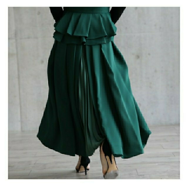SHE TOKYO Alisia green (完売品) - ロングスカート