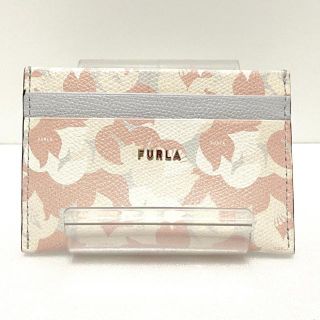 フルラ(Furla)のFURLA(フルラ) カードケース美品  - レザー(名刺入れ/定期入れ)