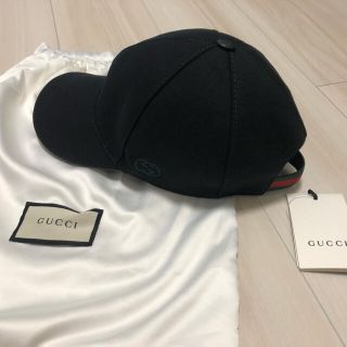 グッチ(Gucci)のグッチ　キャップ　帽子　Sサイズ　ブラック(キャップ)