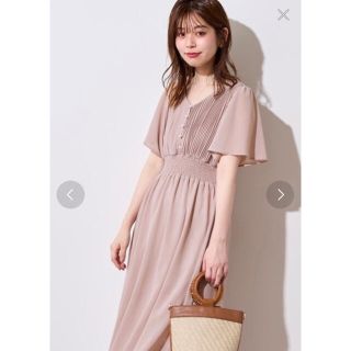 ナチュラルクチュール(natural couture)の【新品未使用】フレアスリーブお上品ワンピース(ロングワンピース/マキシワンピース)