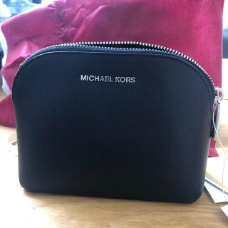 マイケルコース(Michael Kors)の再値下げ　マイケルコースポーチ　ブラック　新品未使用(ポーチ)