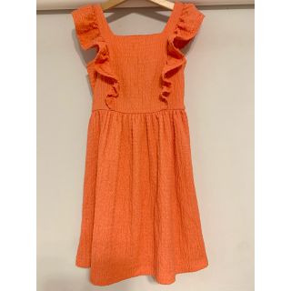 ザラキッズ(ZARA KIDS)の【ZARA kids】カタフリルワンピース　128cm(ワンピース)