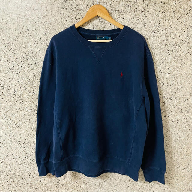 POLO RALPH LAUREN(ポロラルフローレン)の【はる様専用】ラルフローレン トレーナー XL ブラック 訳あり品 匿名配送 メンズのトップス(スウェット)の商品写真