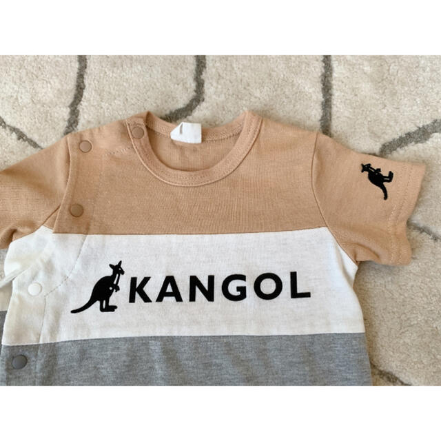 KANGOL(カンゴール)のKangol 半袖カバーオール 60~70 キッズ/ベビー/マタニティのベビー服(~85cm)(カバーオール)の商品写真