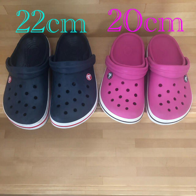 crocs(クロックス)のクロックス　クロックバンド　グロッグ　2足セット キッズ/ベビー/マタニティのキッズ靴/シューズ(15cm~)(サンダル)の商品写真