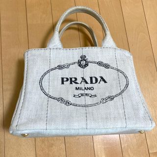 プラダ(PRADA)のプラダ カナパ　キャンバストートS  ビアンコ ショルダー(トートバッグ)