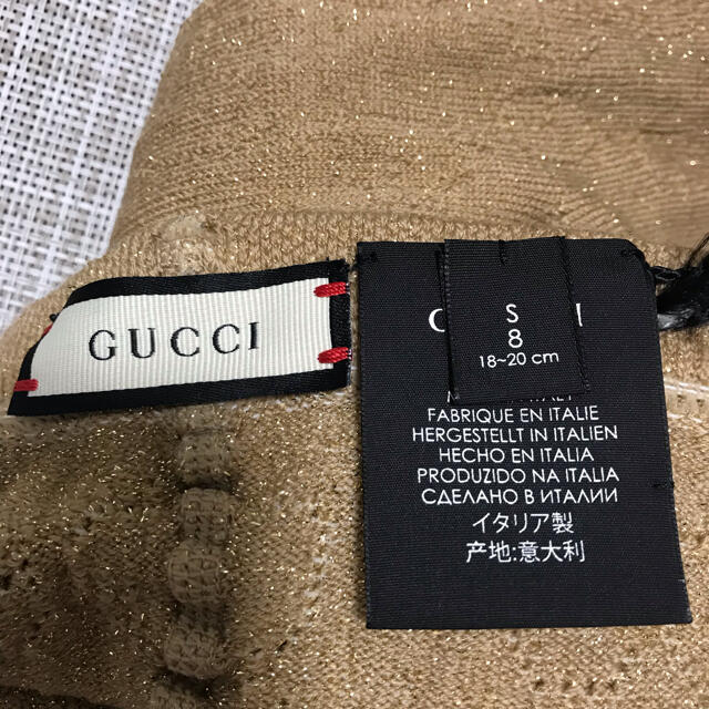 Gucci(グッチ)のGUCCI グッチ タイツ ベージュ ラメ入り 新品 未使用 レディースのレッグウェア(タイツ/ストッキング)の商品写真