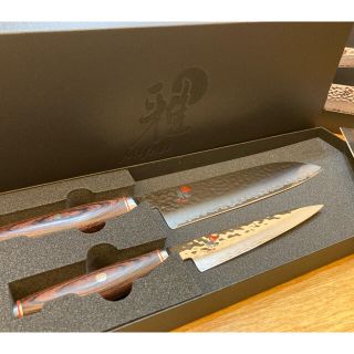 ツヴィリングジェイエーヘンケルス(Zwilling J.A. Henckels)の【新品未使用】ツヴィリングMIYABI 6000MCT 三徳包丁・小刀２本セット(調理道具/製菓道具)