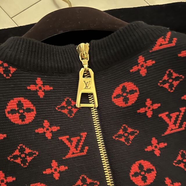 LOUIS VUITTON(ルイヴィトン)のLV ルイヴィトン 20AW モノグラムウールニット ワンピースレディース S  レディースのワンピース(ミニワンピース)の商品写真