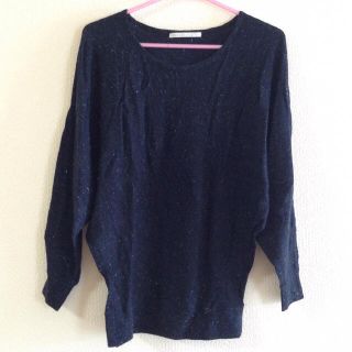 ジュエリウム(JEWELIUM)のキャッツ様専用♡JEWELIUM ニット 黒ラメ ドルマン ゆったり ロング (ニット/セーター)