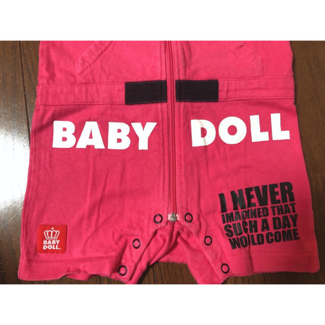 BABYDOLL(ベビードール)のベビードール BABY DOLL 80 ロンパース カバーオール 美品 キッズ/ベビー/マタニティのベビー服(~85cm)(カバーオール)の商品写真