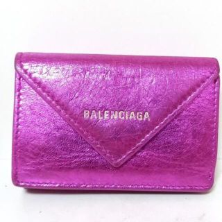 バレンシアガ(Balenciaga)のバレンシアガ 3つ折り財布 391446 ピンク(財布)