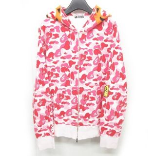 a bathing ape ABC camo pink タイガーパーカー