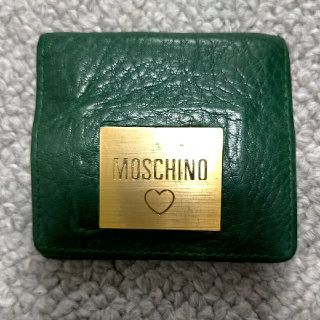 モスキーノ(MOSCHINO)のMOSCHINO  コインケース 小銭入れ 本皮 グリーン(コインケース)