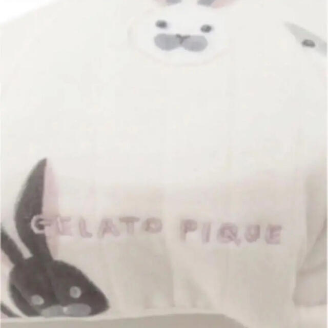 gelato pique(ジェラートピケ)の【タグ付き】ジェラートピケ   うさぎ柄　帽子 キッズ/ベビー/マタニティのこども用ファッション小物(帽子)の商品写真