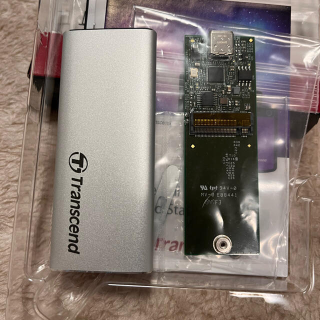 Transcend(トランセンド)のTranscend USB3.1 M.2 SSD 外付けケース TS-CM42S スマホ/家電/カメラのPC/タブレット(PC周辺機器)の商品写真