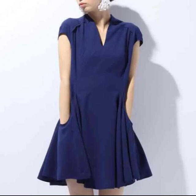 mame kurogouchi即完売のワンピース Blue 正式的 tweedmill.co.uk
