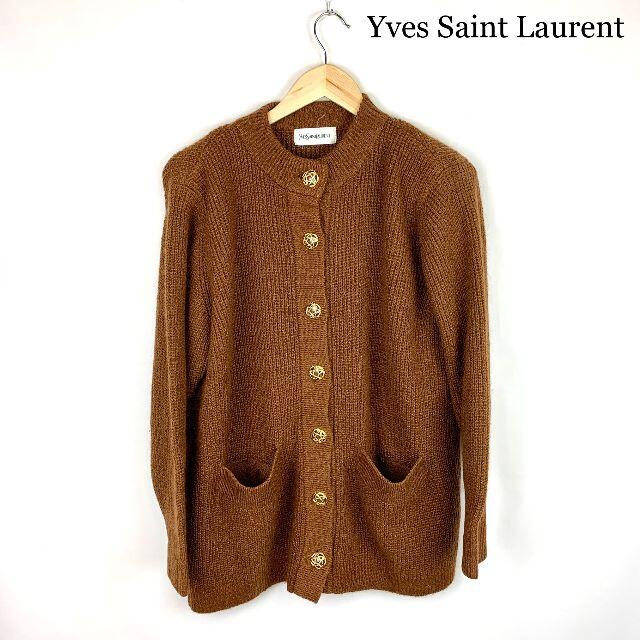 Saint Laurent(サンローラン)のYVES SAINT LAURENT VINTAGE 　モヘア　カーディガン レディースのトップス(カーディガン)の商品写真