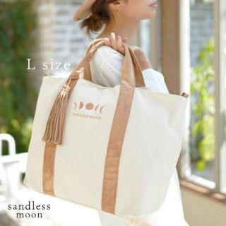 sandlessmoon キャンバストート バッグ L